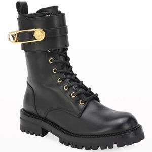 Versace combat boots